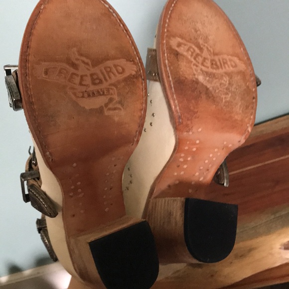 ❌sold❌Boots by Steven Violet White Multi Style Heels Sandals  8 cowgirlcore - Picture 5 of 8